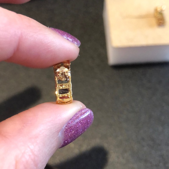 Silver with gold plating earrings - Picture 5 of 6